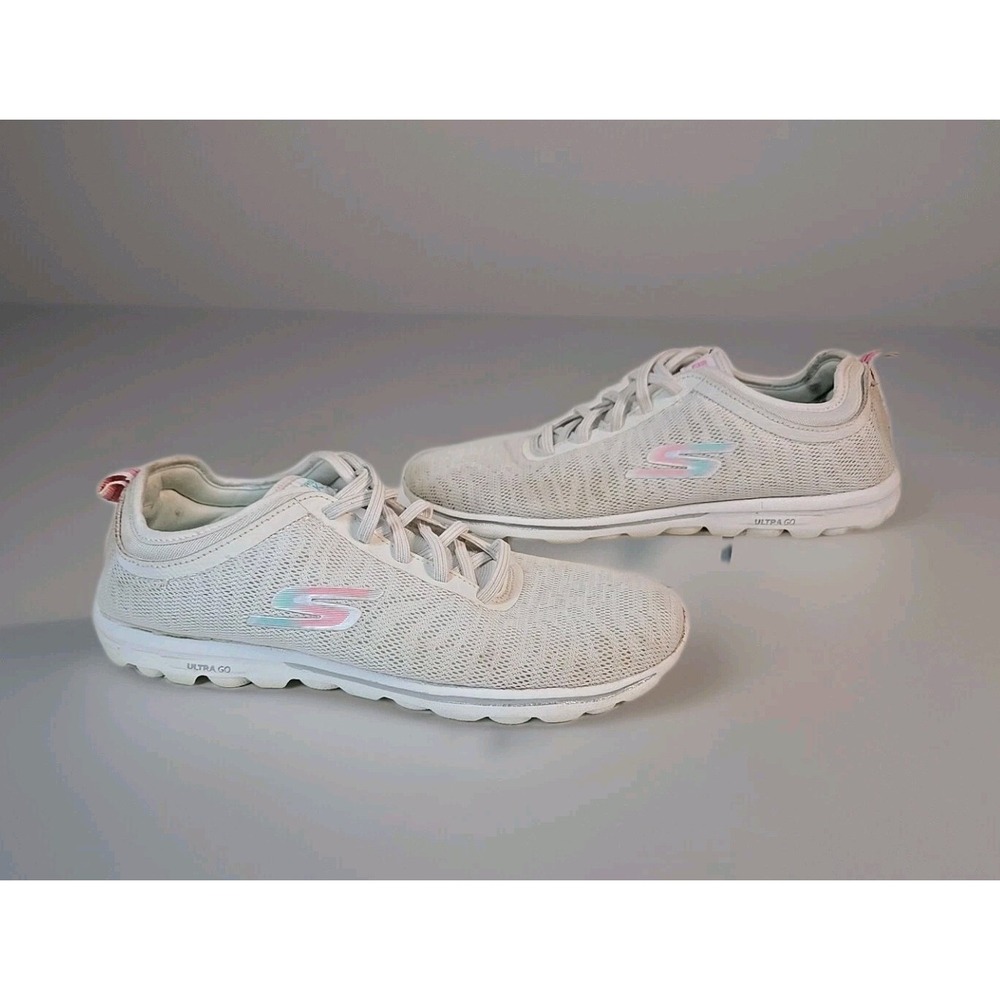 Skechers Womens Go Walk White Size 9.5